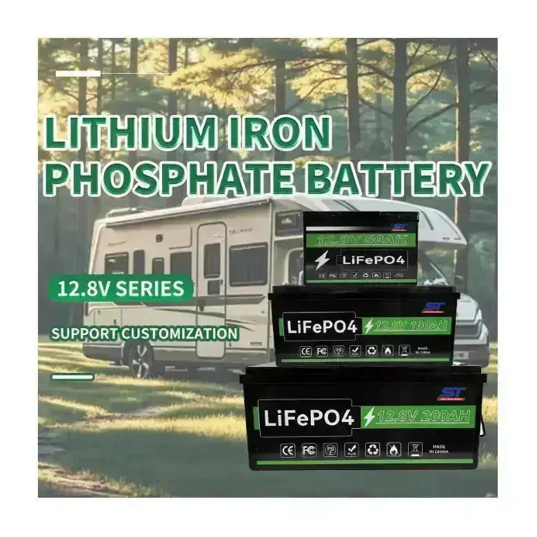 ST High-Capacity LiFePO4 Battery Packs 12.8V 100ah 150ah 200ah 300ah Elevate Your Energy System Battery