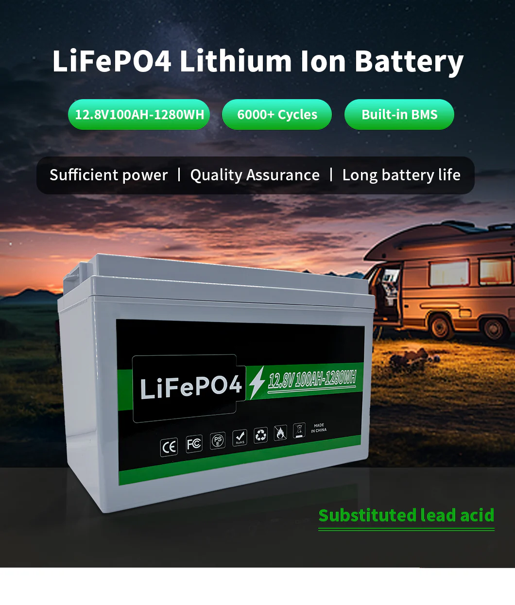 12.8V 100AH 150AH 200AH Lifepo4 Lithium Ion Batterie technical specification image 1