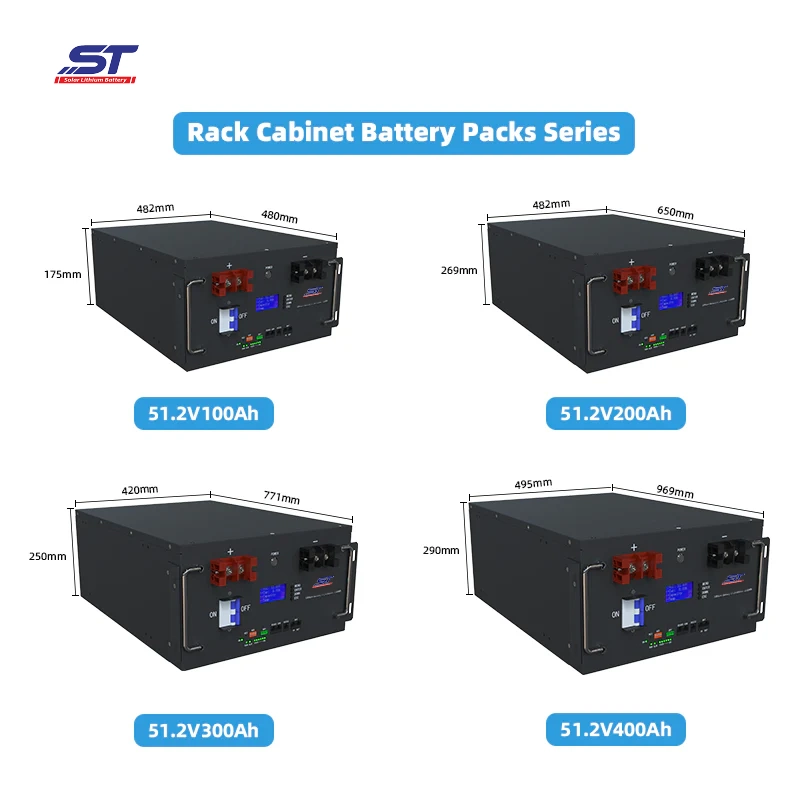 ST Server Cabinet Style 48V 100Ah-400Ah 5kWh-20kWh Lithium-ion Battery