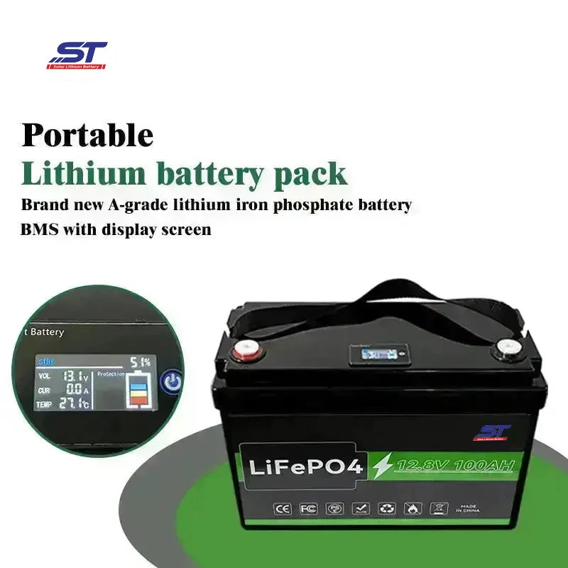 ST High-Capacity LiFePO4 Battery Packs 12.8V 100ah 150ah 200ah 300ah Elevate Your Energy System Battery